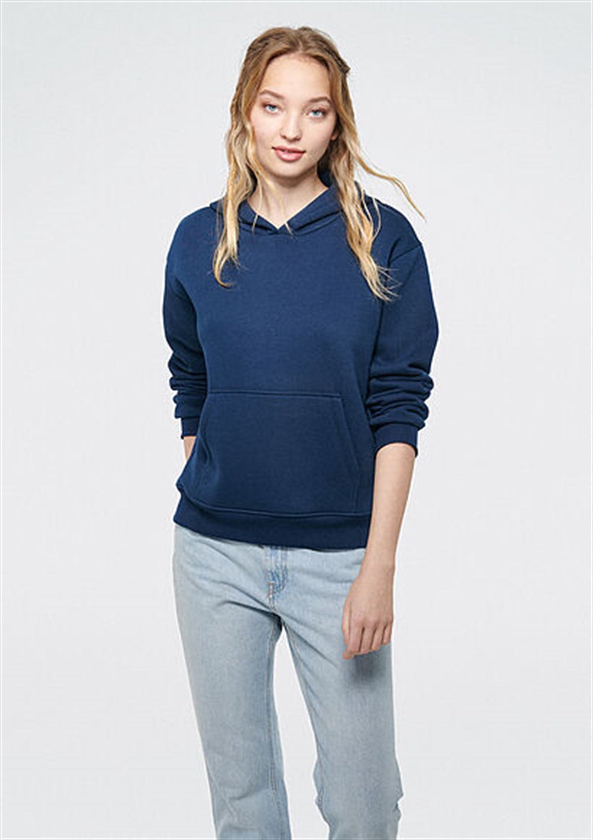 KAPİŞONLU SWEATSHIRT Koyu Lacivert M167299-70488