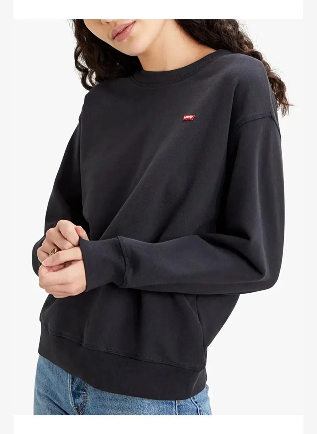 LEVI'S LSE STANDARD CREW CAVIAR SWEATSHIRT SİYAH A3172-001