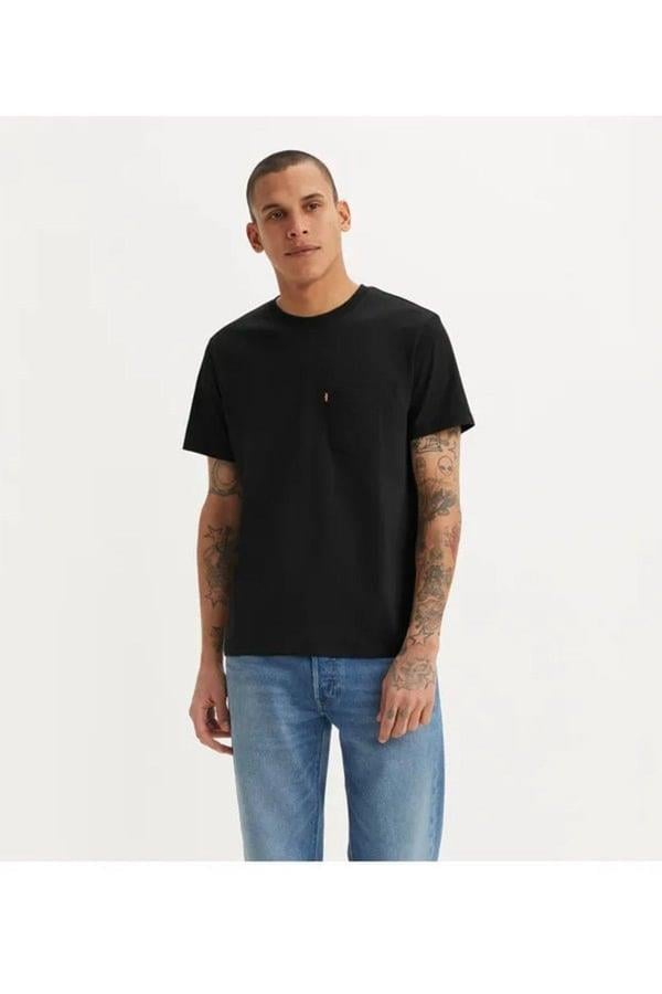 LEVI'S THE HW POCKET TEE TR MINERAL BLACK 001TT-0001