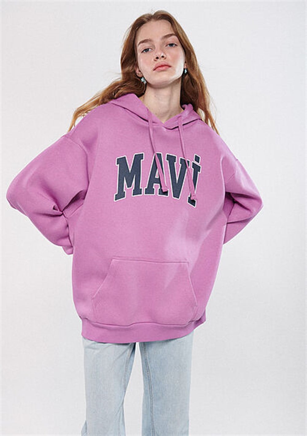 MAVİ MAVİ LOGO KAPÜŞONLU SWEATSHIRT Açık M M1600361-84032