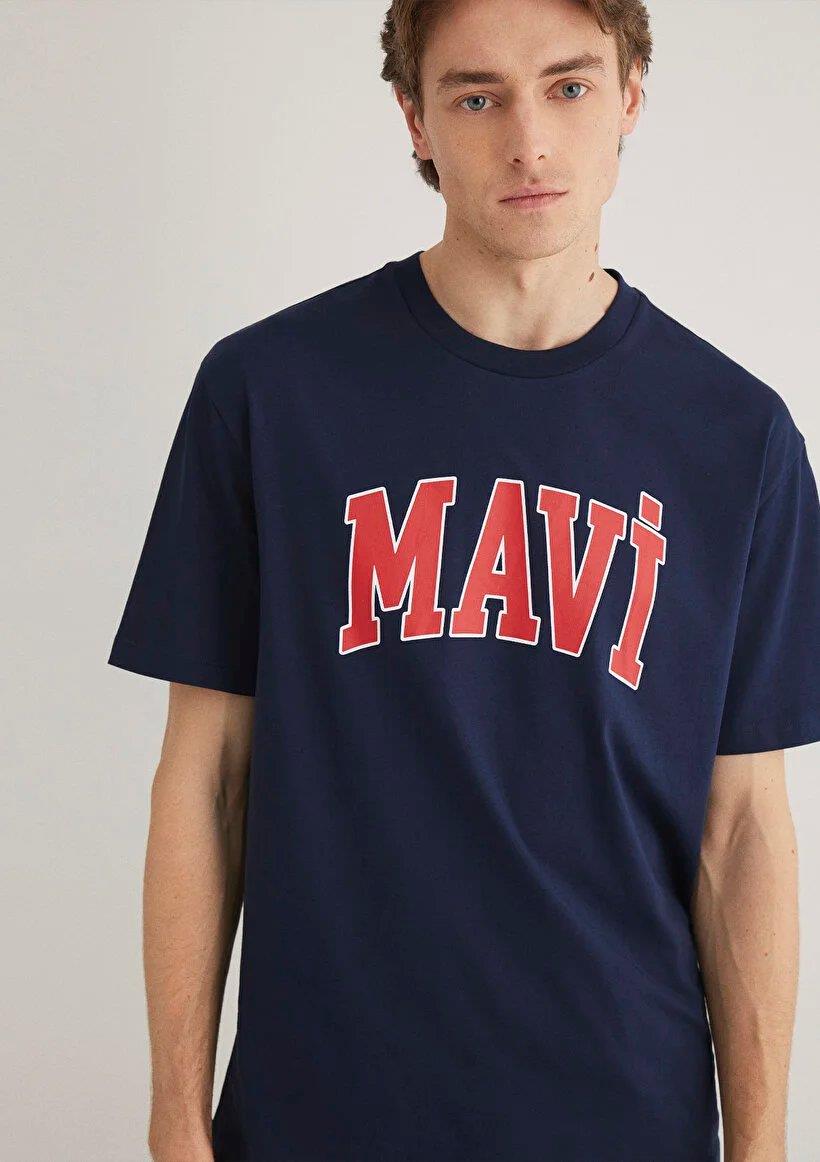 MAVİ MAVİ LOGO TİŞÖRT Koyu Lacivert M0611711-84371