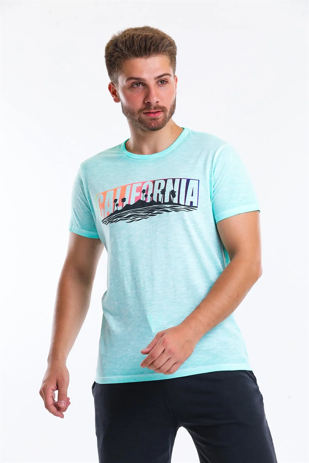 SUPERFLY SUPERFLY ERKEK  T-SHIRT 212160713 MINT 212160713