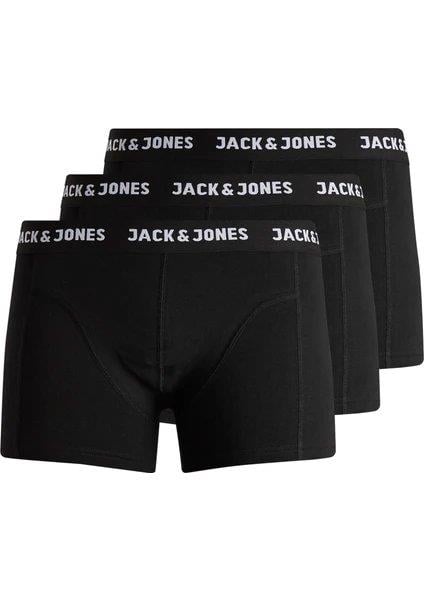 JACK & JONES JACANTHONY TRUNKS 3 PACK BOXER SİYAH 12160750-BL