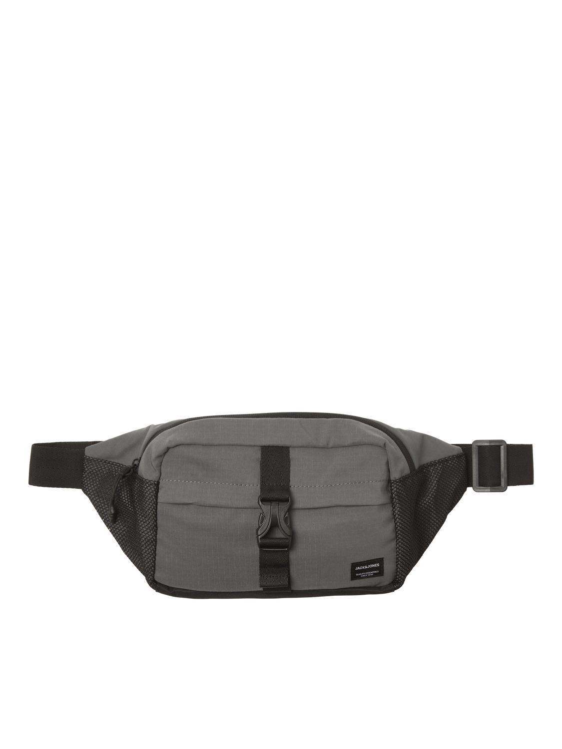 JACK & JONES JACASHFORD MESH BUMBAG ASPHALT 12233476-AS