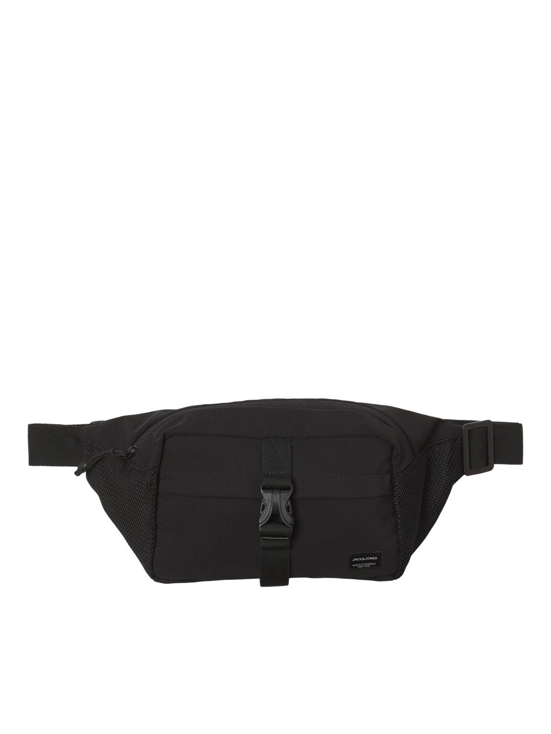 JACK & JONES JACASHFORD MESH BUMBAG BLACK 12233476-BL