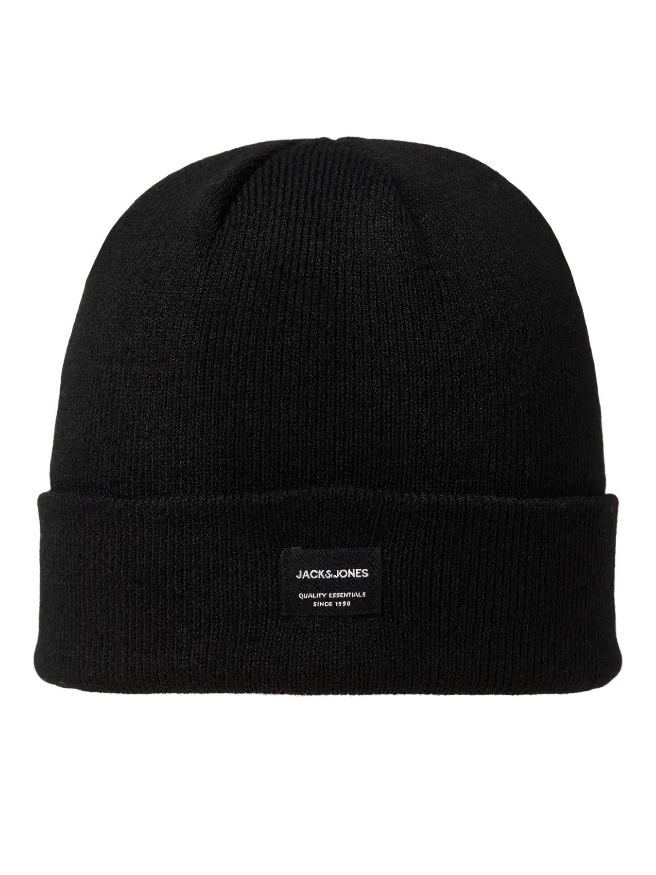 JACK & JONES JACDNA BEANIE NOOS Black Siyah 12092815-BL