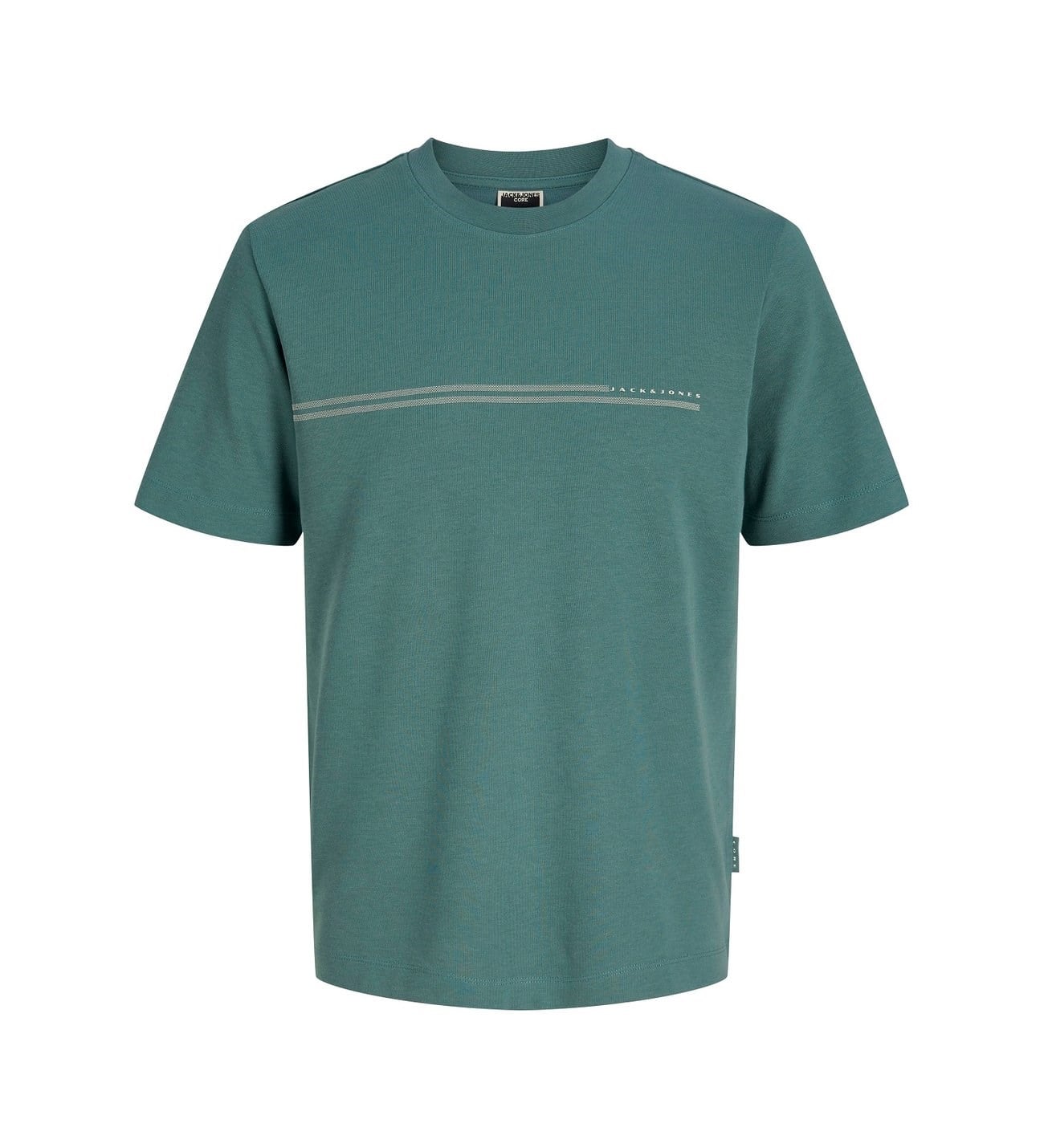 JACK & JONES JCOFUSION CHEST BRAND TEE SS CREW North Atlantic 12289936-NO