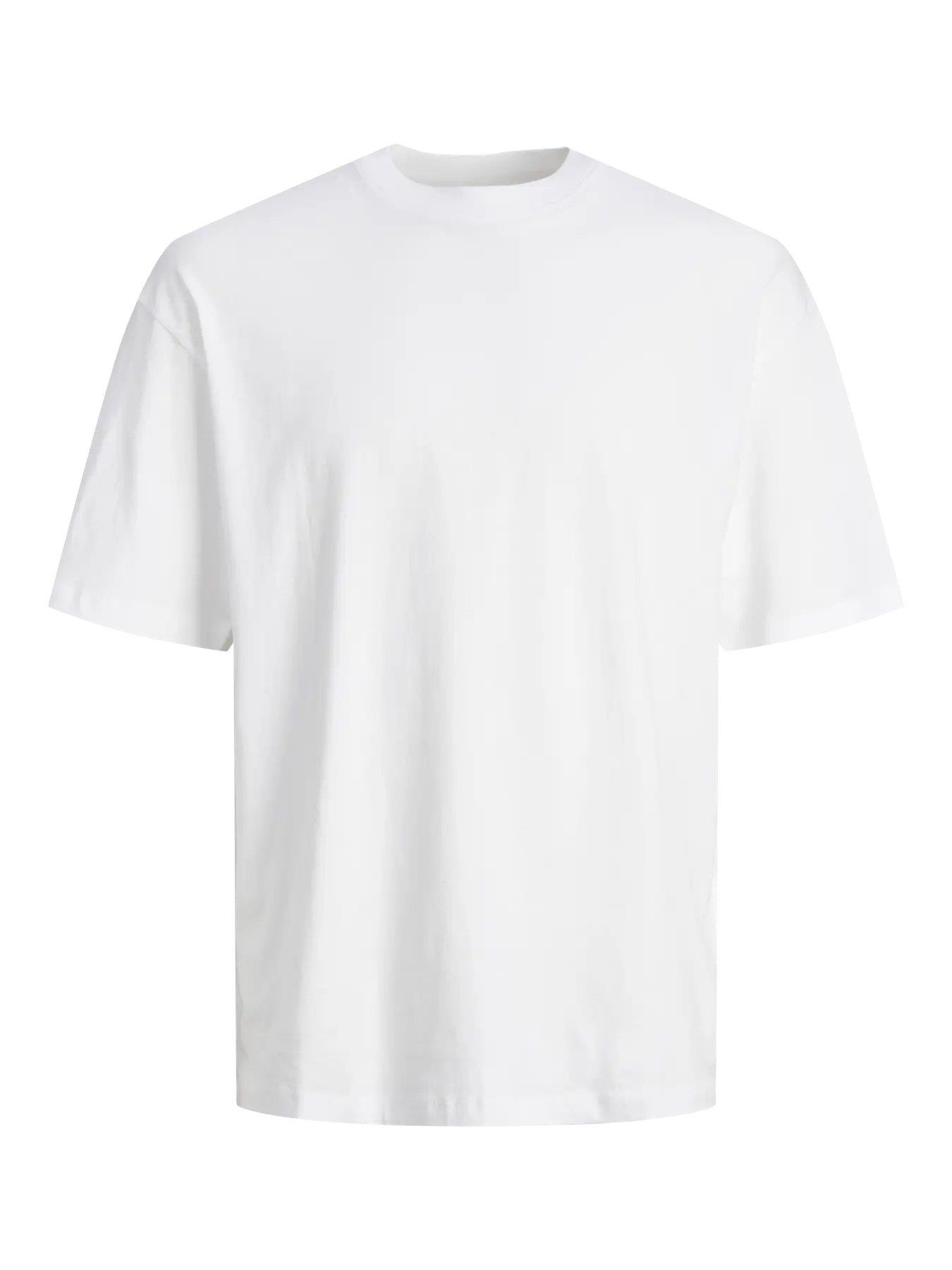 JACK & JONES JJ BRADLEY TEE SS O-NECK BEYAZ 12249319-WH
