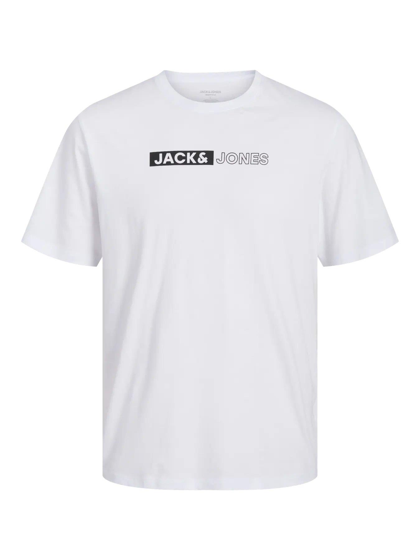 JACK & JONES JJECORP LOGO TEE PLAY SS O-NECK NOOS 12233999-WH