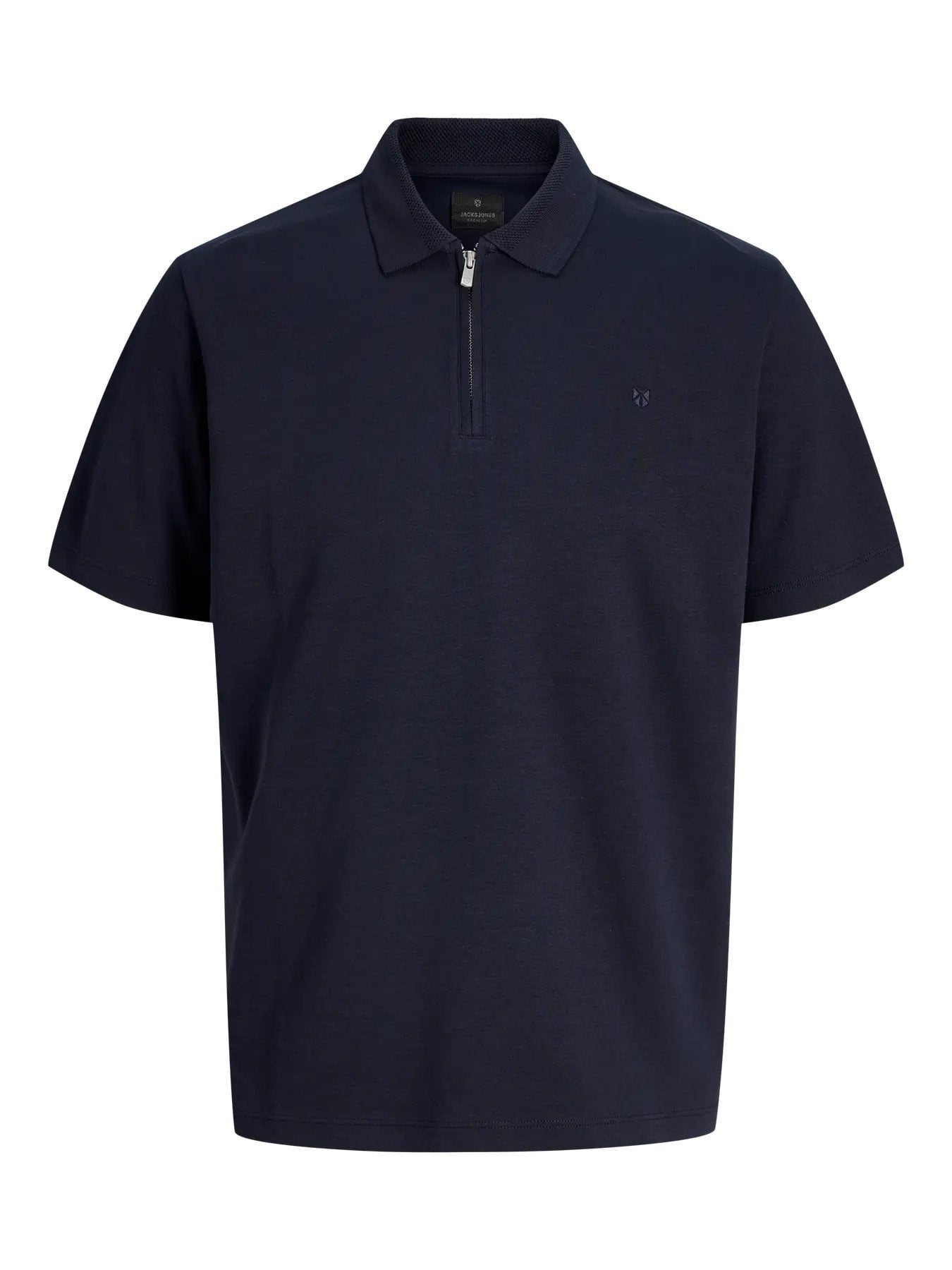 JACK & JONES JPRBLAETHAN SS ZIP POLO T-SHIRT Night Sky 12292992-NI