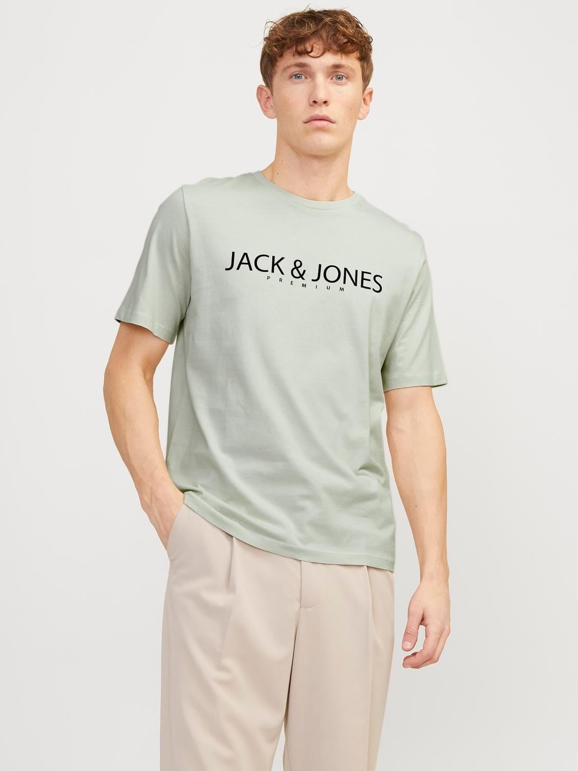 JACK & JONES JPRBLAJACK SS TEE CREW NECK FST LN 12256971-GR