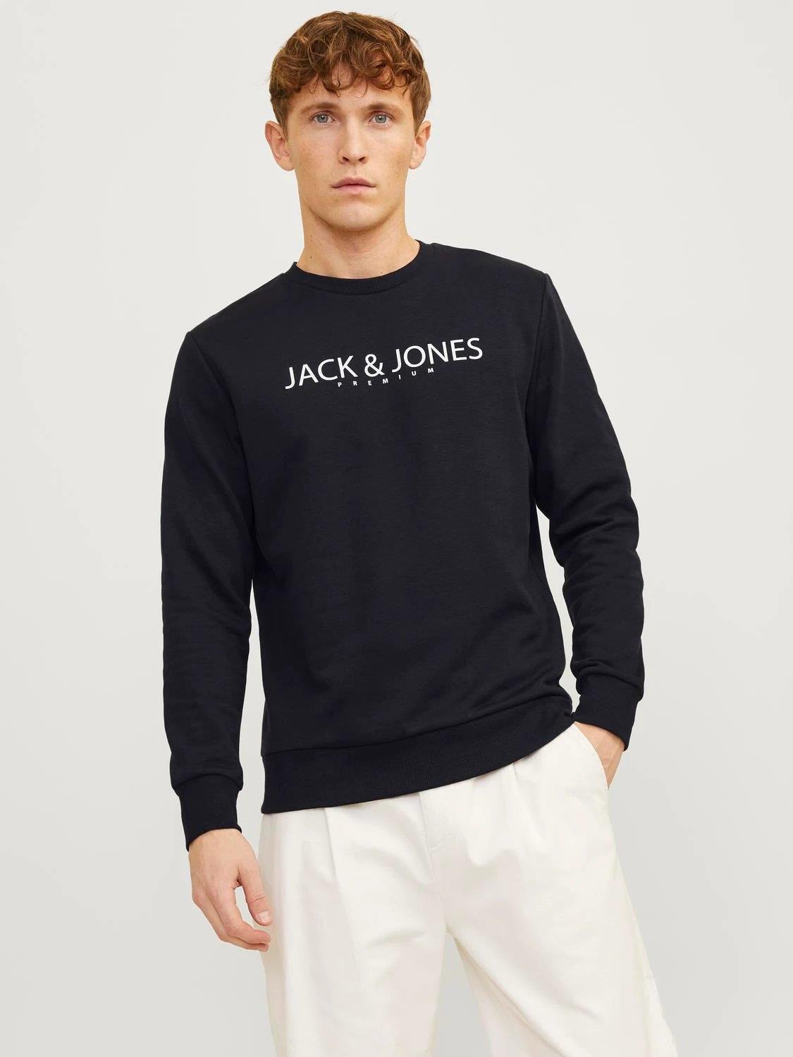 JACK & JONES JPRBLAJAKE SWEAT CREW NECK FST 12256972-BL