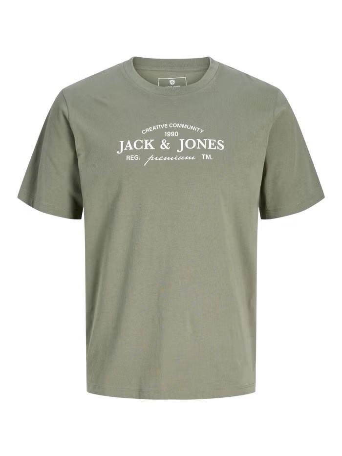 JACK & JONES JPRBLAKEVIN SS TEE Smokey Olive 12298017-SM