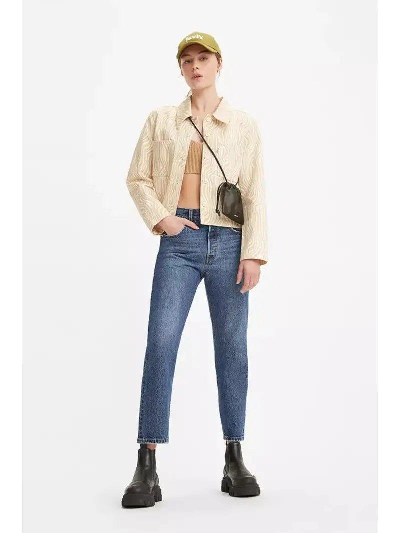 LEVI'S 501 CROP LOCAL TR SALSA STONEWASH A7739-0000