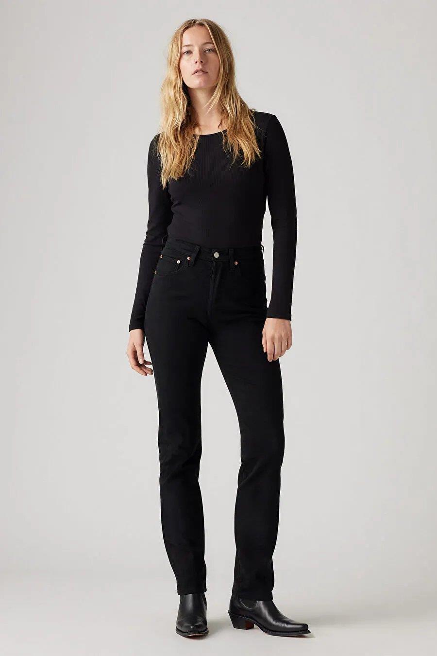 LEVI'S 501 JEANS FOR WOMEN BLACK SPROUT T2 12501-0548