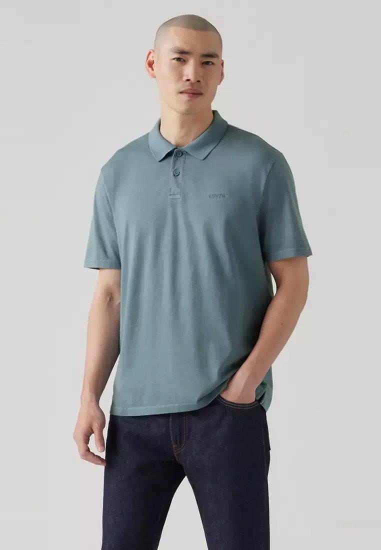 LEVI'S AUTHENTIC POLO GARMENT DYE STEAM BLUE G A6735-0024