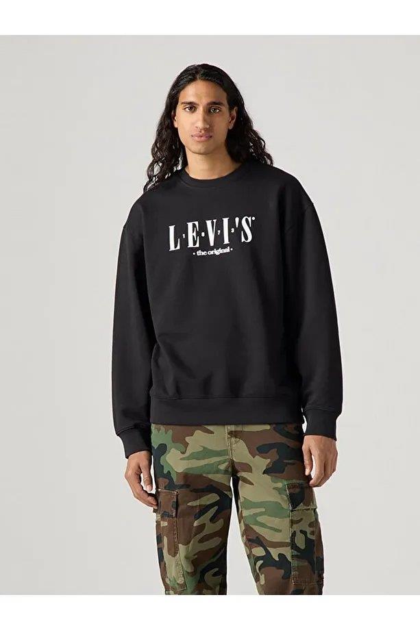 LEVI'S RELAXD GRAPHIC CREW SERIF LOGO TWO MINE 38712-0455