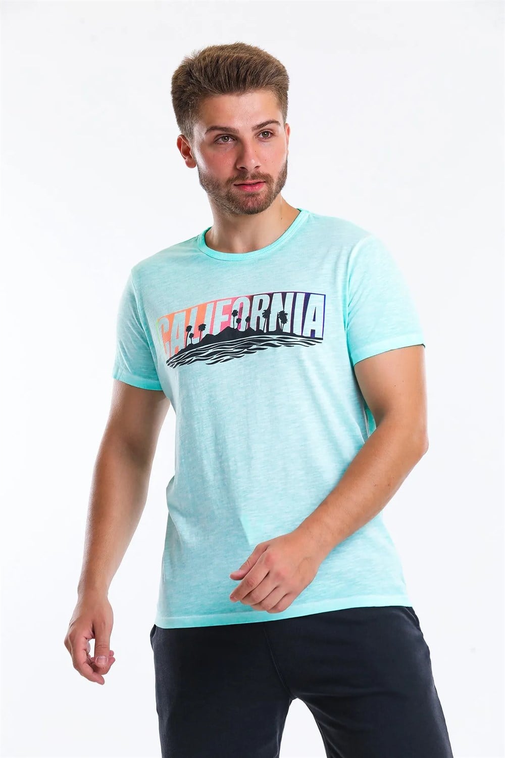 SUPERFLY SUPERFLY ERKEK  T-SHIRT 212160713 MINT 212160713