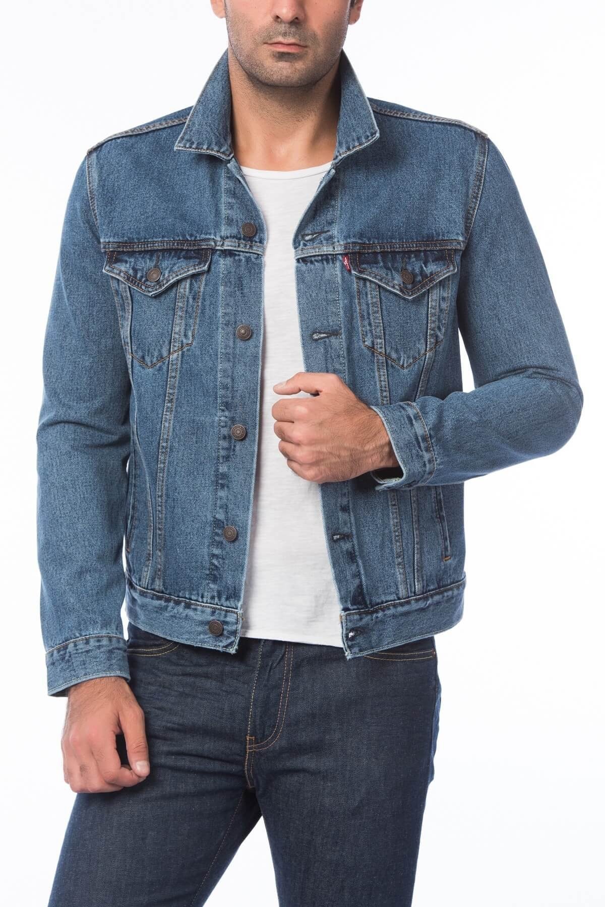 THE TRUCKER JACKET MED STONEWASH72334-0130