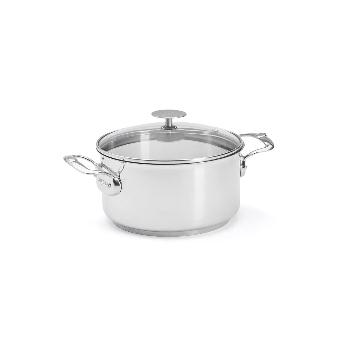 De Buyer Milady Cam Kapaklı Paslanmaz Çelik Tencere 20 cm