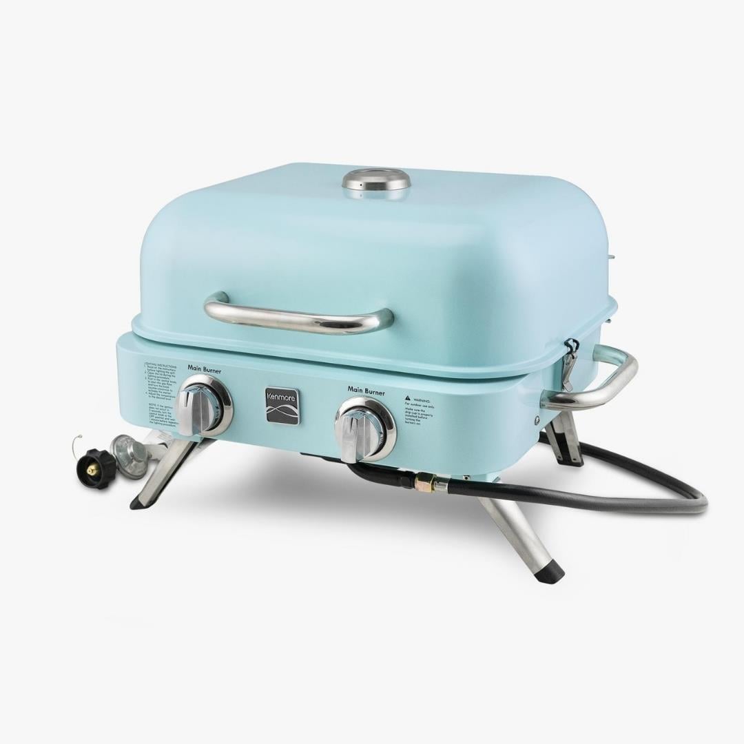 Kenmore Masa Üstü Gazlı Barbekü TurkuazGazlı Barbeküler