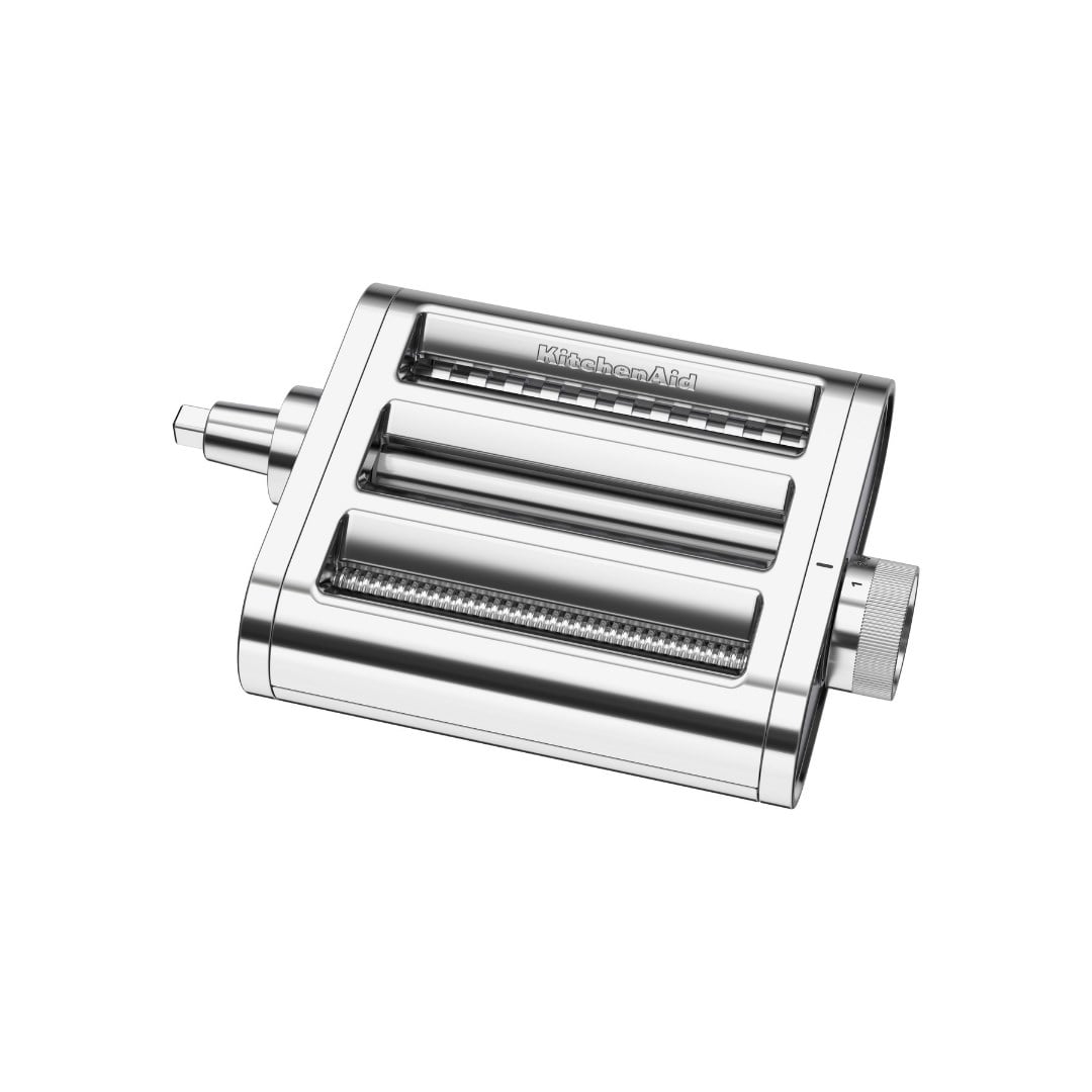 KitchenAid 3in1 Makarna Açma ve Kesme Aparatı Chromed Steel - 5KSM3MPAStand Mikser Aparatları