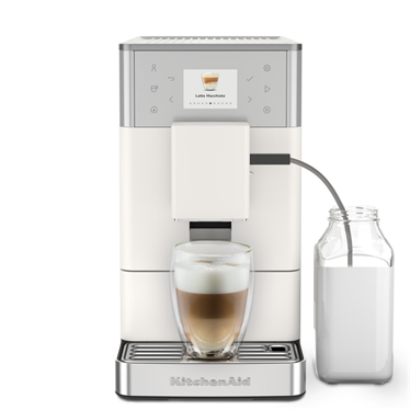 KitchenAid Tam Otomatik Espresso Makinesi KF3 Buzlu Kahve Özellikli - Porcelain WhiteEspresso Makinesi