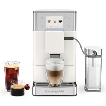 KitchenAid Tam Otomatik Espresso Makinesi KF4 Buzlu Kahve Özellikli - Porcelain WhiteEspresso Makinesi