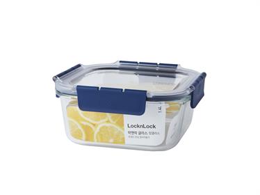 LocknLock Top Class Fırın & Saklama Kabı Dörtgen Kilitli 1.4 Lt - Mavi