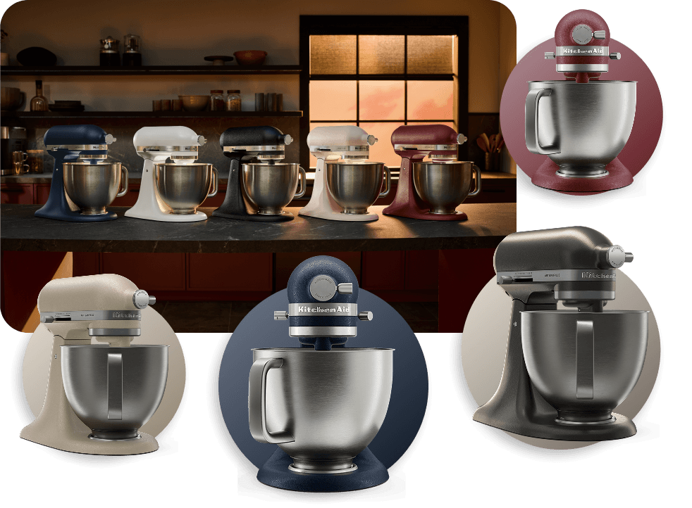 KitchenAid Artisan Plus stand mixer colors