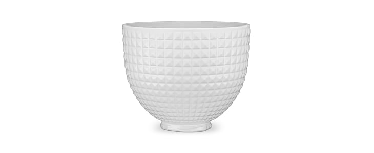 4,7 L Beyaz Kabartmalı Kase