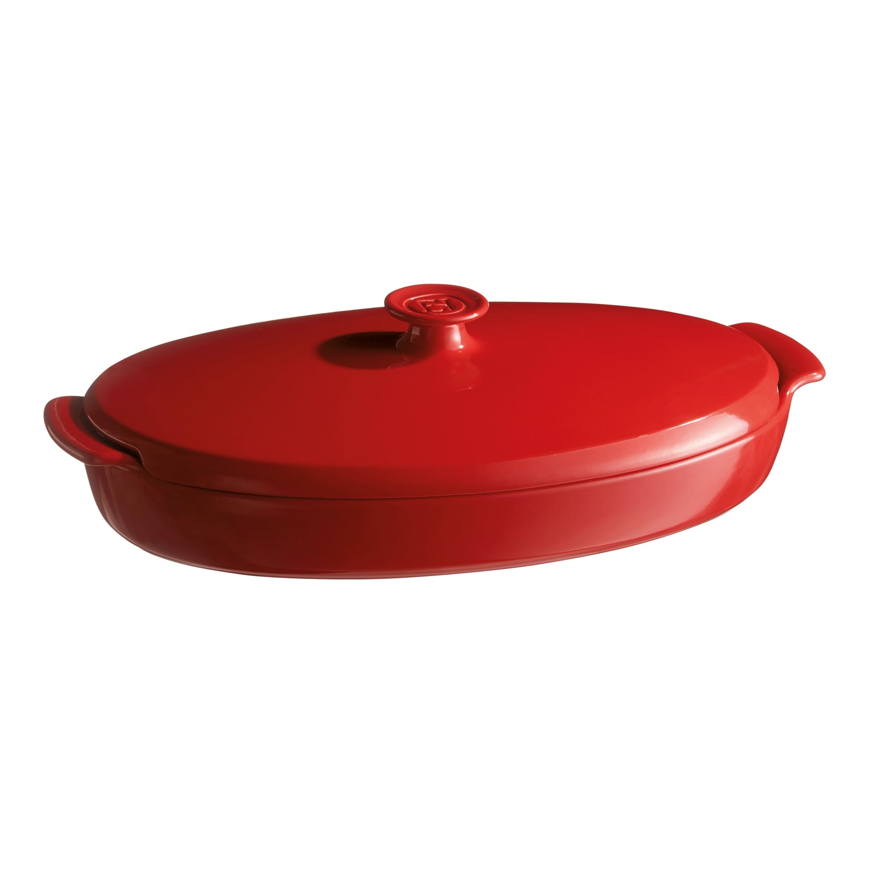 EH Balık/Buğlama/Fırın Kabı  Oval 2.2 L Kırmızı/Burgundy -348443