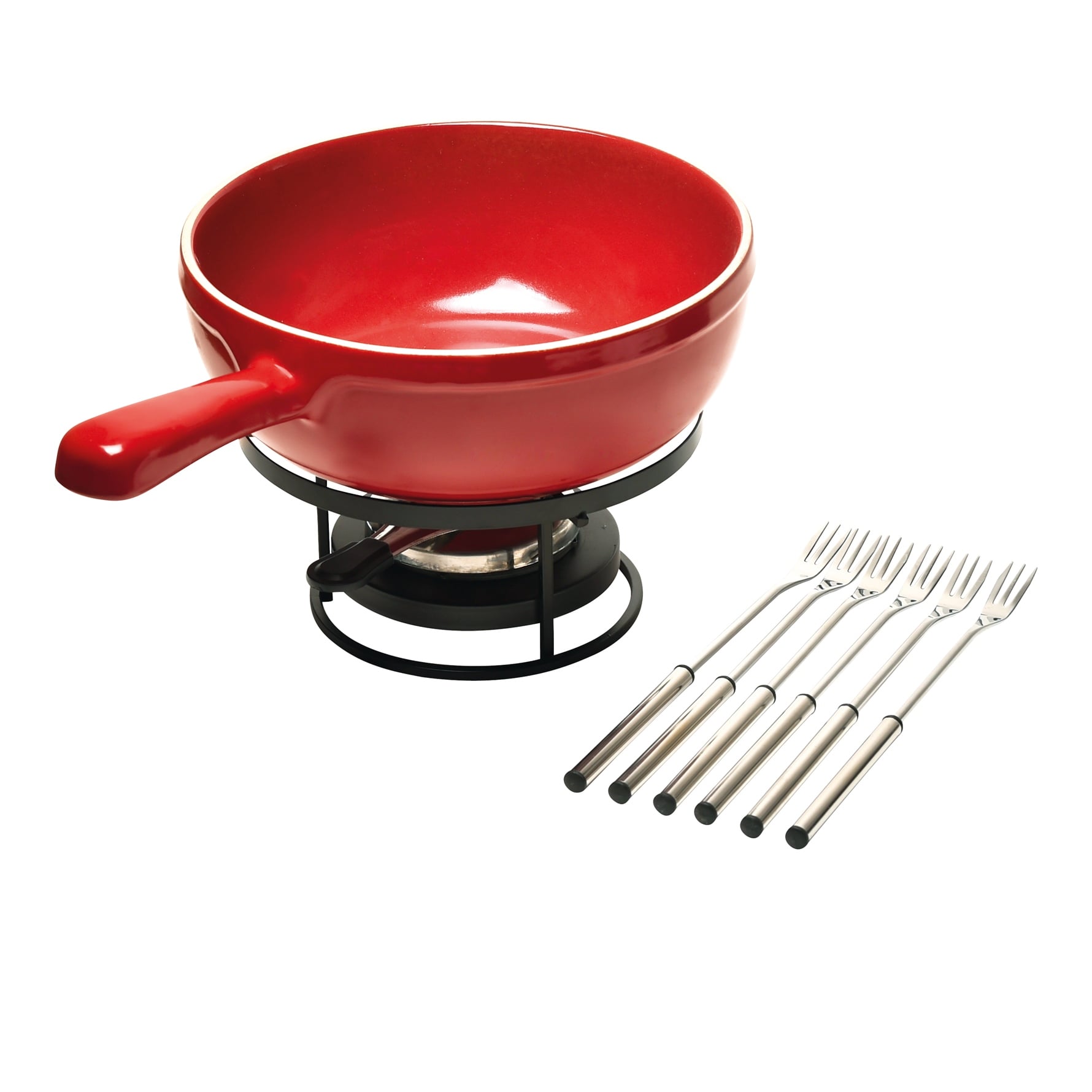 EH Fırın Kabı Yuvarlak Fondü 24 cm Kırmızı/Burgundy -349922