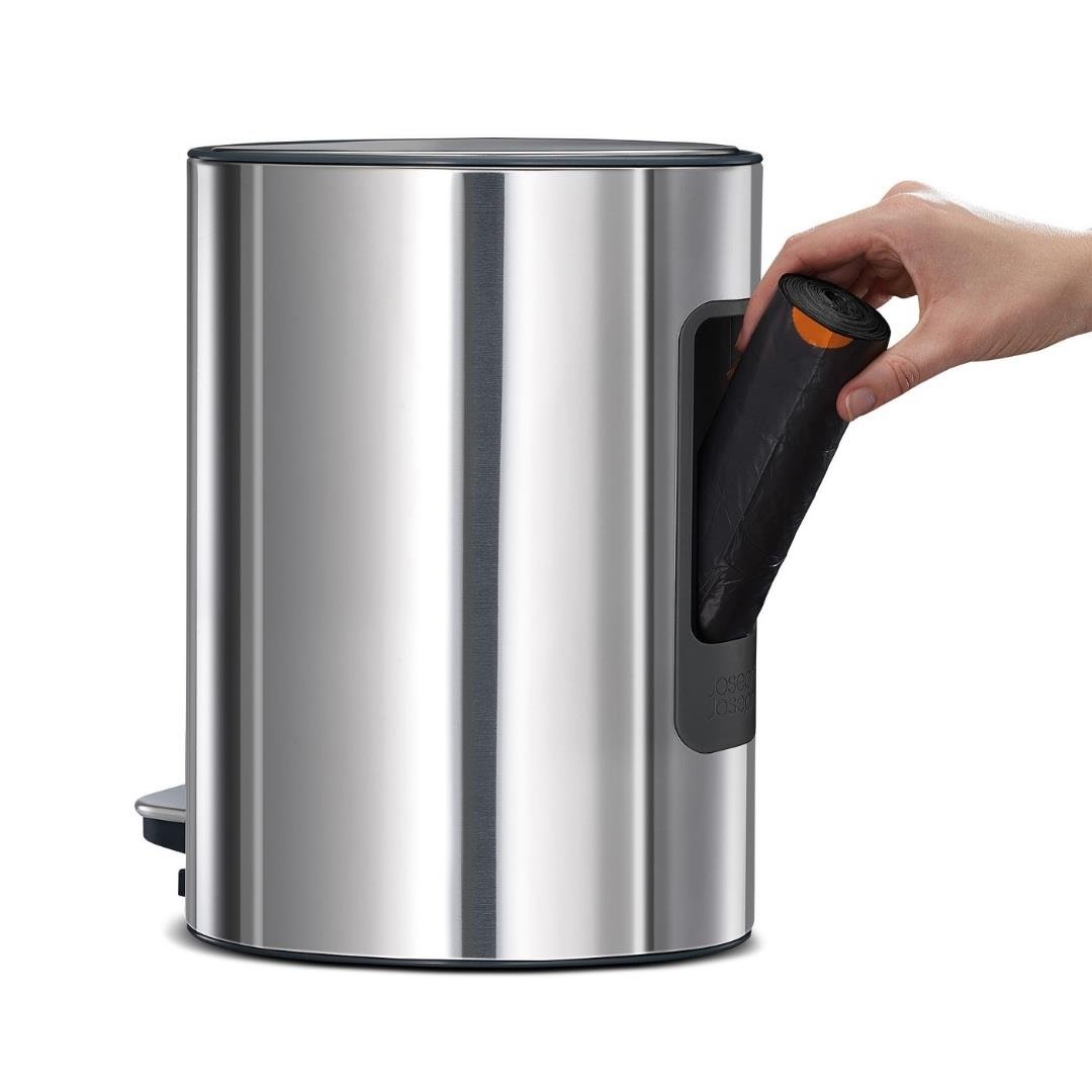 Pattumiera A Pedale Joseph Joseph EasyStore Luxe 5 Litri - Acciaio Inox, Coperchio Silenzioso - Foto 8
