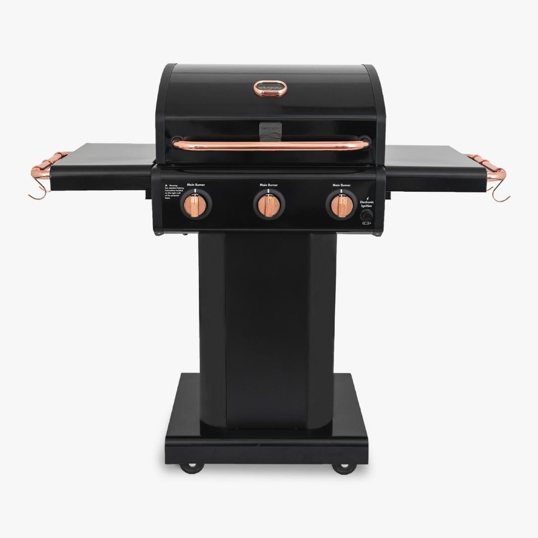 Kenmore Gazlı Barbekü 3 Ocaklı Siyah - ÇelikGazlı Barbeküler