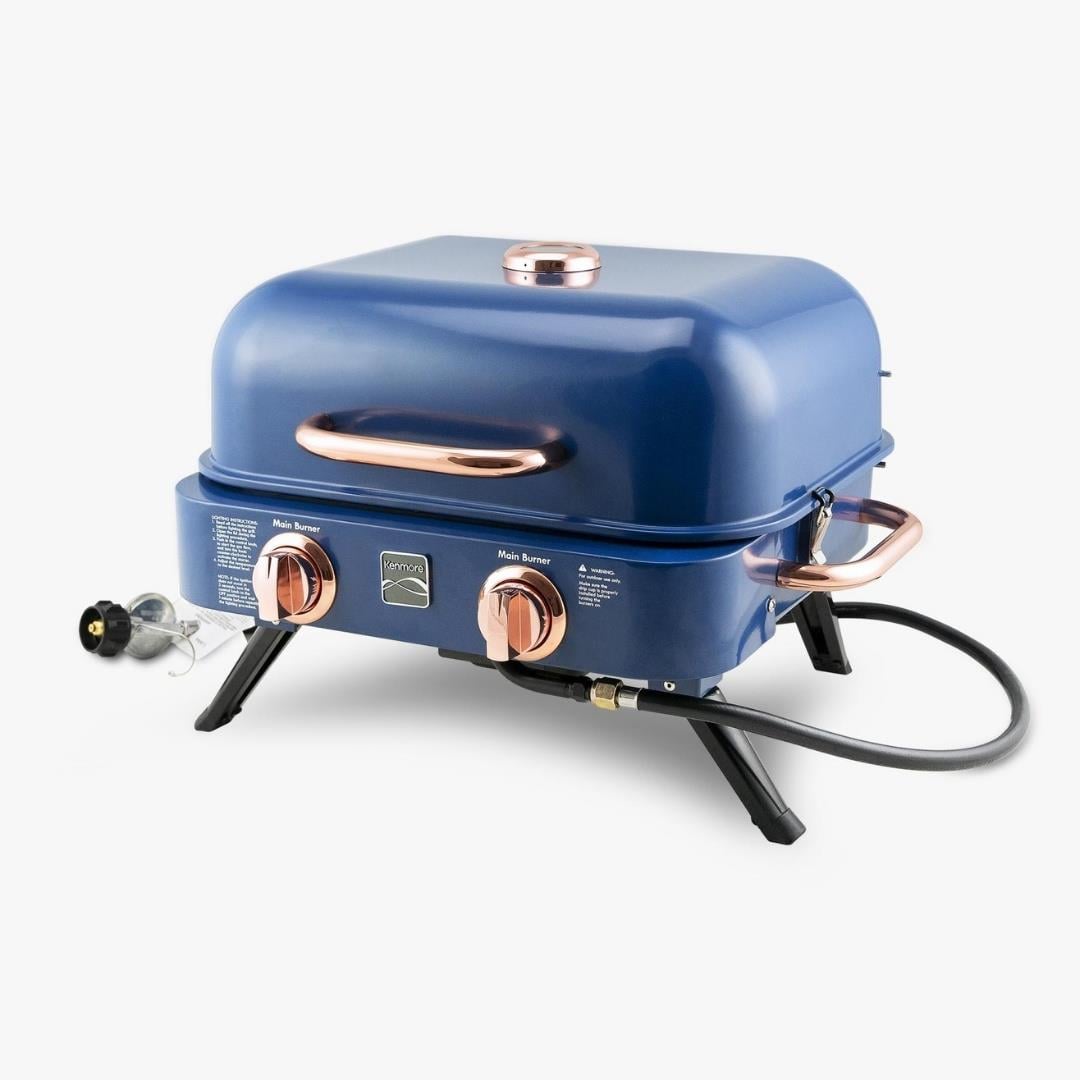 Kenmore Masa Üstü Gazlı Barbekü MaviGazlı Barbeküler