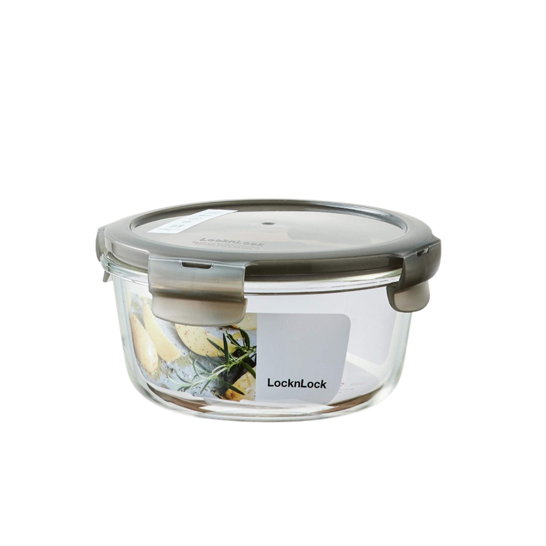 LocknLock Euro Fırın & Saklama Kabıi Yuvarlak 650 ml Gri