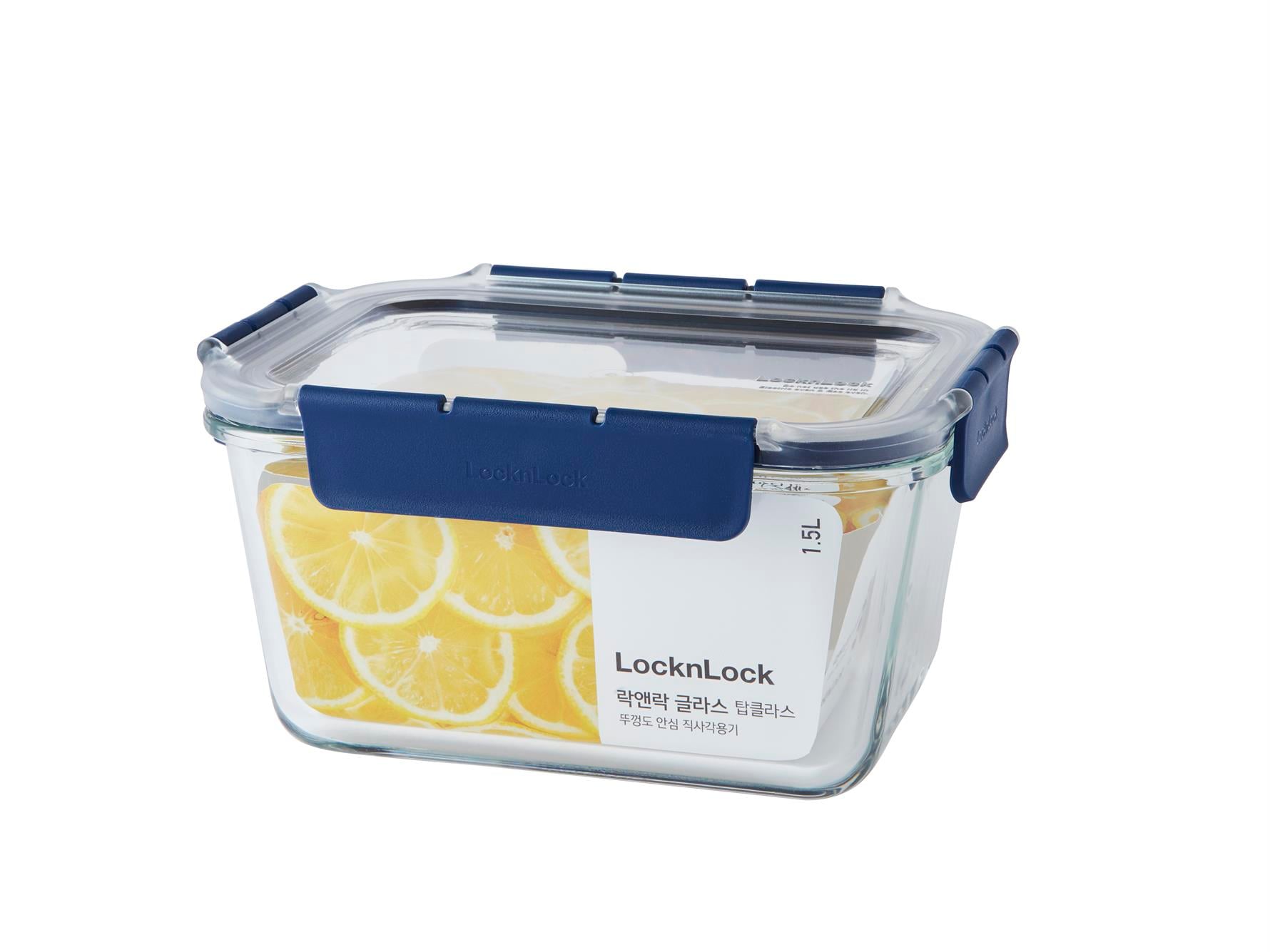 LocknLock Top Class Fırın & Saklama Kabı Dörtgen Kilitli 1.5 Lt - Mavi