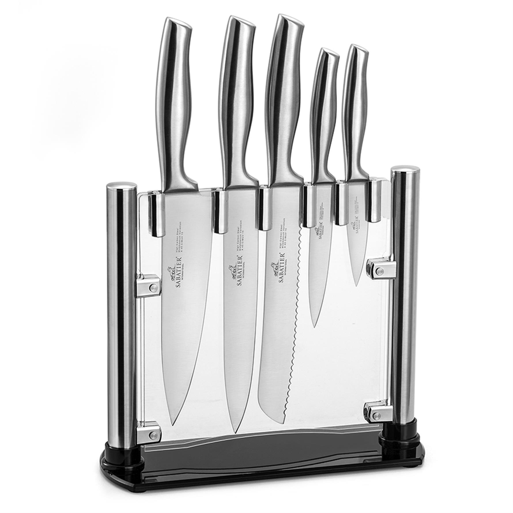 Sabatier Fuji Akrilik Blok + 5 adet Orys Bıçak Seti