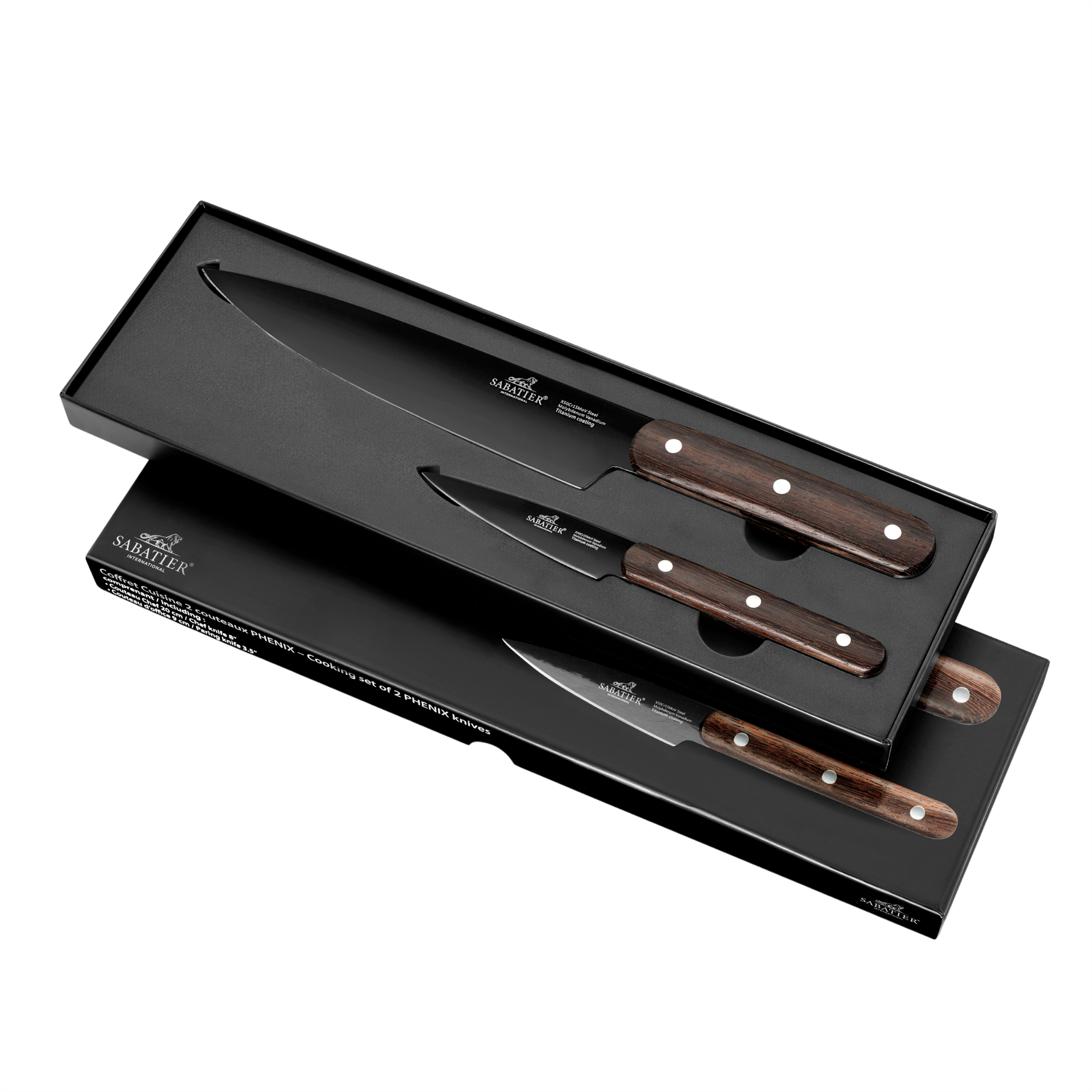 Sabatier Phenix Titanium Hediye Seti- 9 cm soyma+20 cm Şef Bıçağı