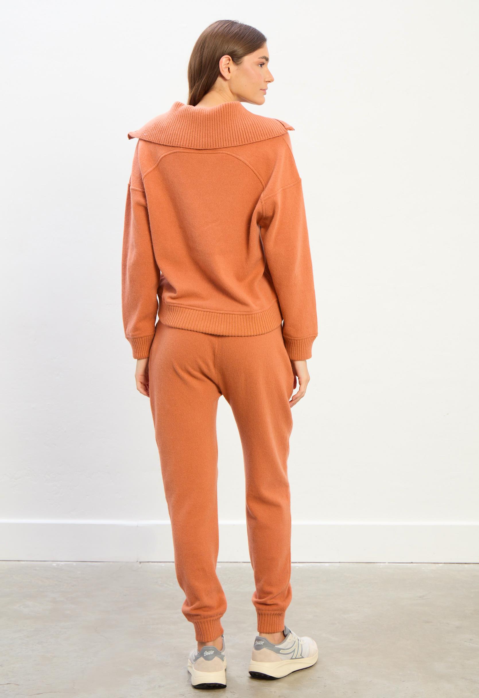 Aria Fermuarlı Yaka Eşofman Takımı-Turuncu