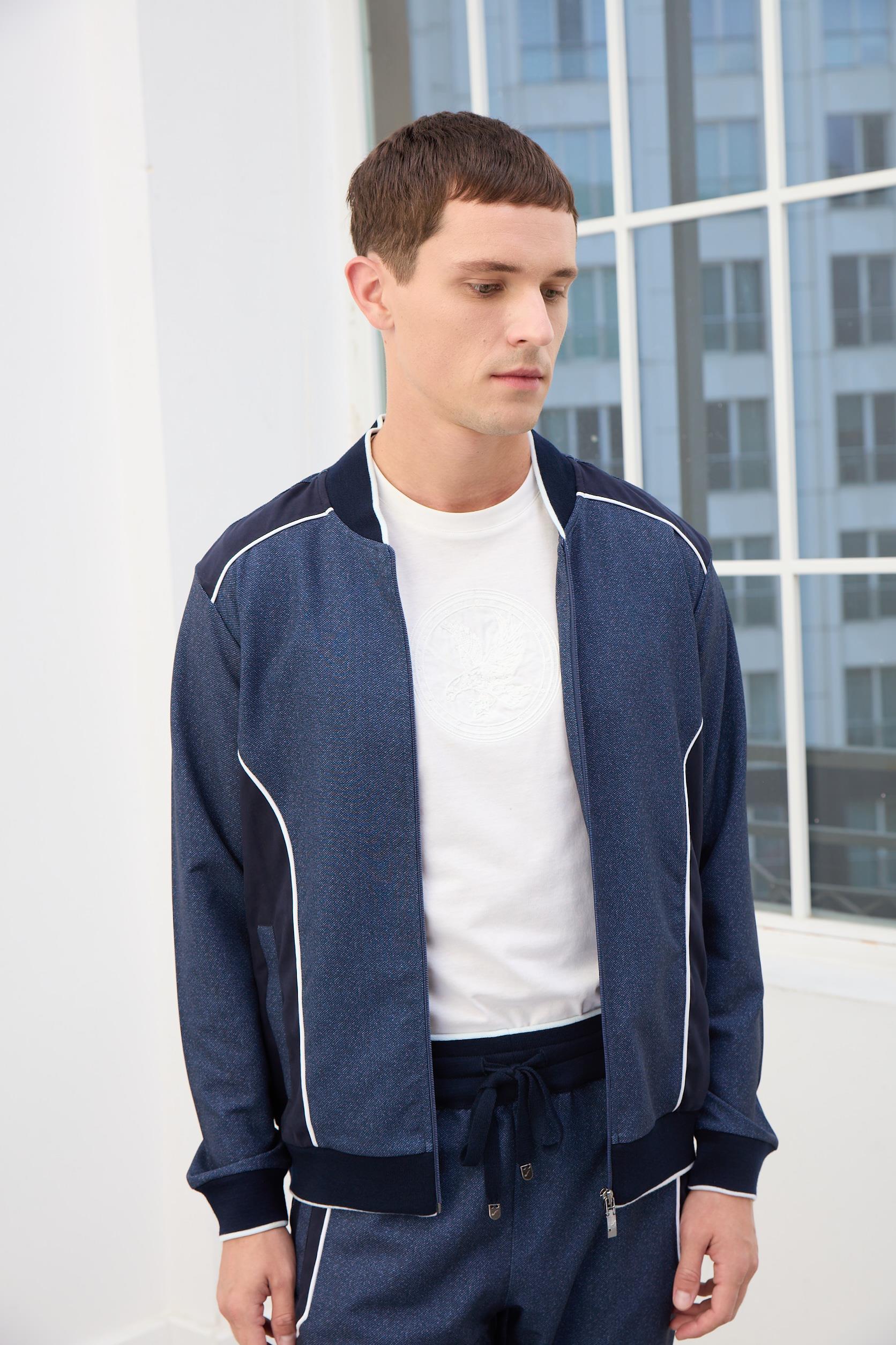 Dorian Erkek Fermuarlı Eşofman Takımı-Lacivert