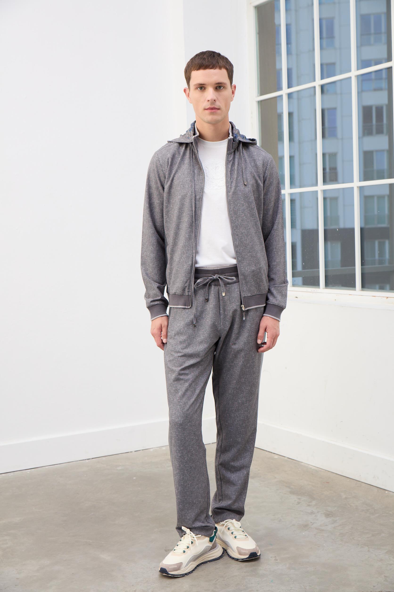 Ethan Erkek Fermuarlı Eşofman Takım-Antrasit