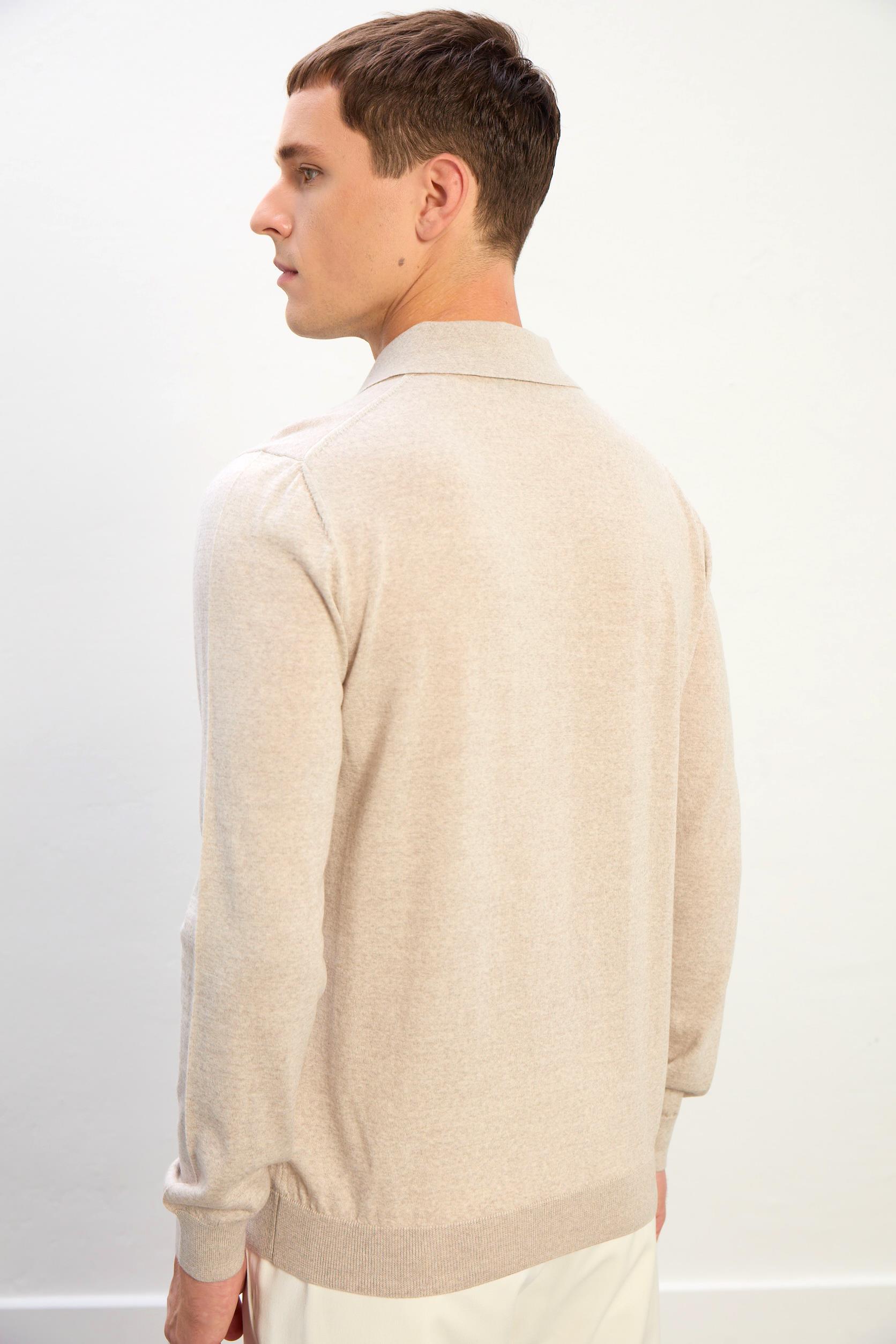 Owen Erkek Polo Yaka Triko Kazak-Bej