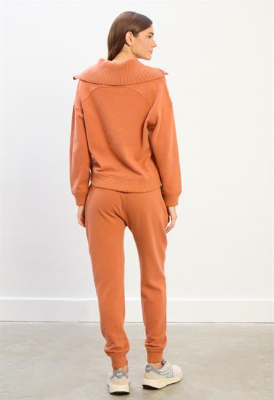 Aria Fermuarlı Yaka Eşofman Takımı-Turuncu