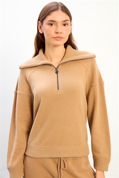 Aria Fermuarlı Yaka Eşofman Takımı-Pembe