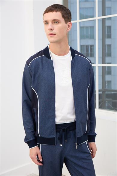 Dorian Erkek Fermuarlı Eşofman Takımı-Lacivert