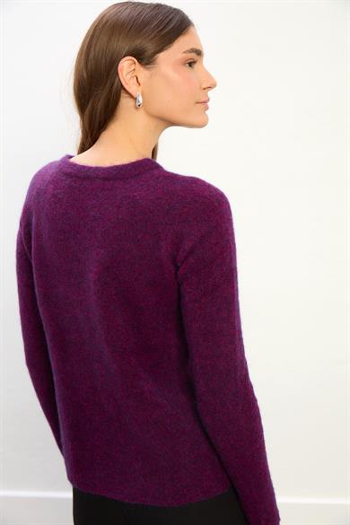 Emma Demir Çengelli Uzun Kollu Hırka-MOR