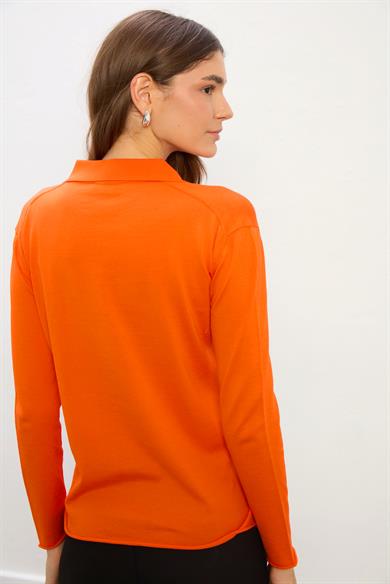 Jammy Modern Kesim Bluz-Turuncu