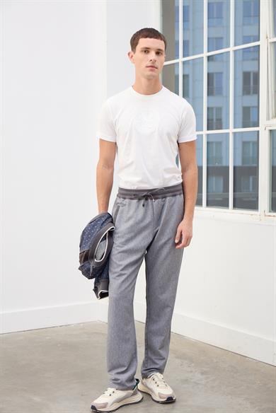 Lucas Kapüşonlu Erkek Eşofman Takımı-Gri